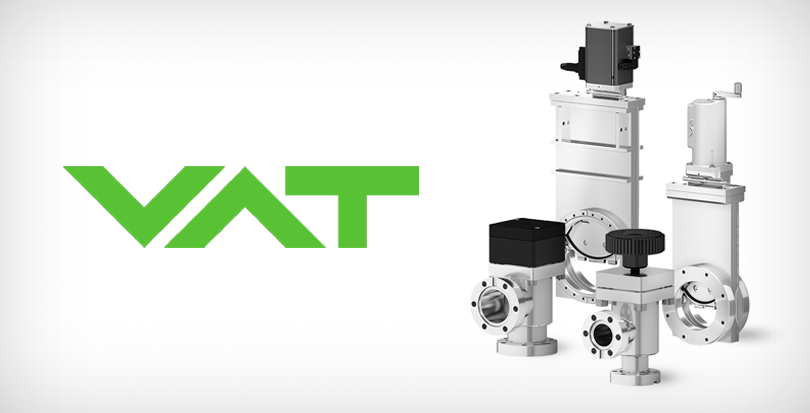 VAT valve logo featuring manual and pneumatic gate and poppet valves.